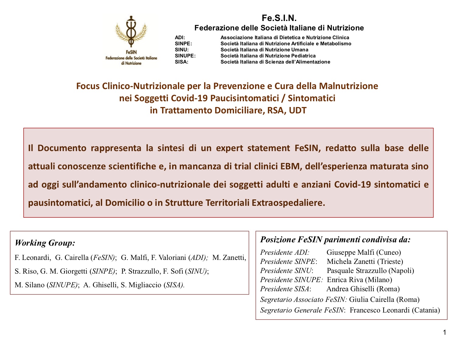 Documento Covid Focus FeSIN